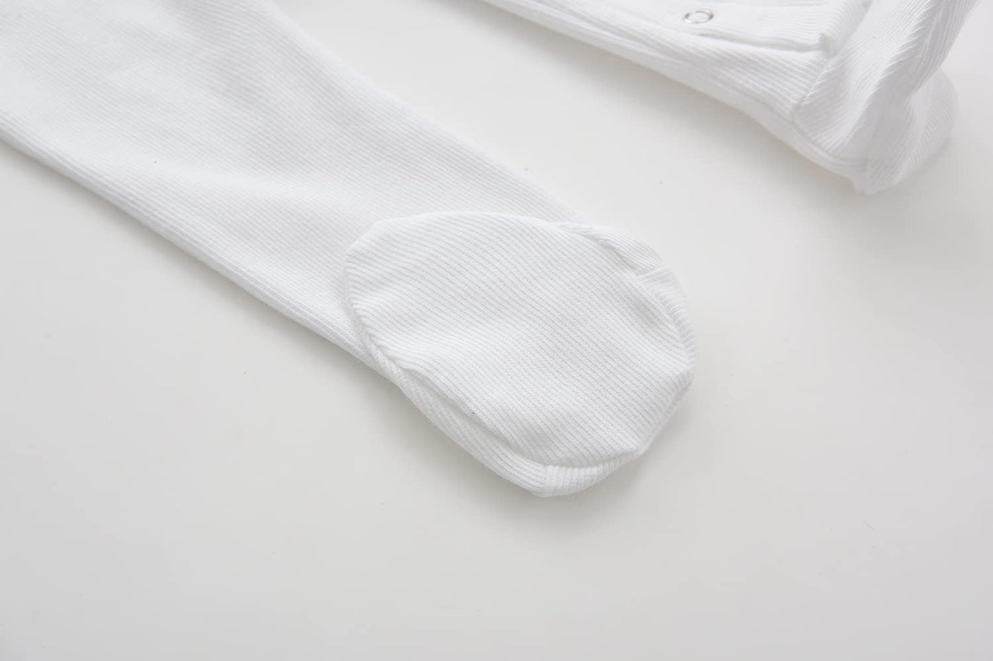 Baby Kids Footed Sleeper Pajamas with Mitten Cuffs - Cotton Long Sleeve Snap-Up Toddler Onesies Sleep and Play for 0-12 Month
