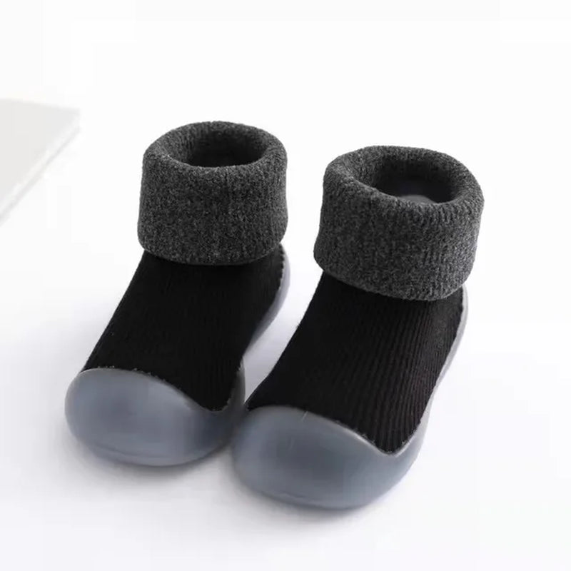 Winter Infant Toddler Baby Socks Shoes Warm Plush Kids Girls Boys Snow Boots Outdoor Soft Bottom Non-Slip Child Newborn Booties