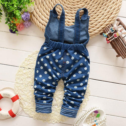 Baby Cotton 3D Cartoon Soft Knitted Jeans Overalls