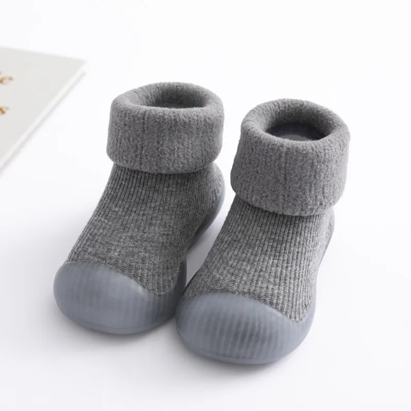 Winter Infant Toddler Baby Socks Shoes Warm Plush Kids Girls Boys Snow Boots Outdoor Soft Bottom Non-Slip Child Newborn Booties